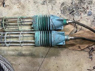 水中灯2本  ソケットとケーブルの2本セット