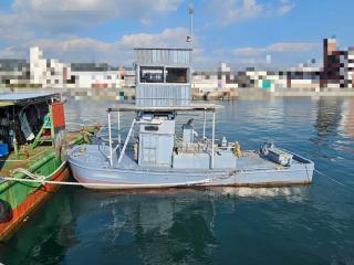  台船(78トン)と押船のセット
