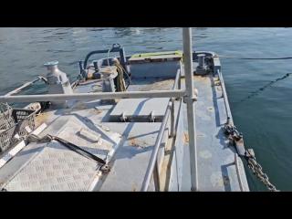  台船(78トン)と押船のセット