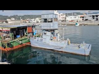  台船(78トン)と押船のセット