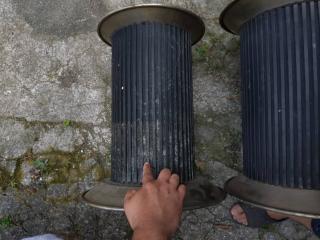 森山製作所 油圧式三段ネットローラー