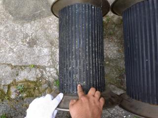 森山製作所 油圧式三段ネットローラー